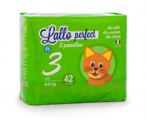 Pannolini Lallo Ecosoft Midi - Taglia 3 (4-9 Kg), 108 Pezzi, Ecologici E Ultra Assorbenti - Foto 4