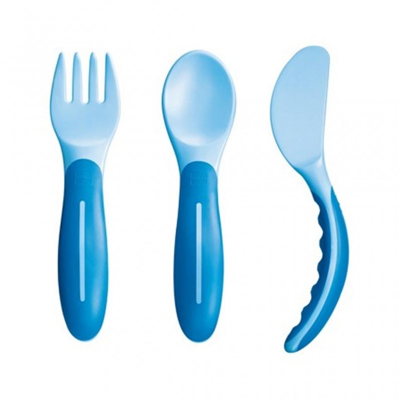 POSATE BABYS CUTLERY AZZURRE Emporio della Salute